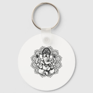 Yoga-Mandala-Elefant Ganesha Tril-Ornamente Chakr Schlüsselanhänger
