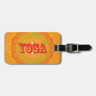 Yoga-Mandala-Entwurf Gepäckanhänger