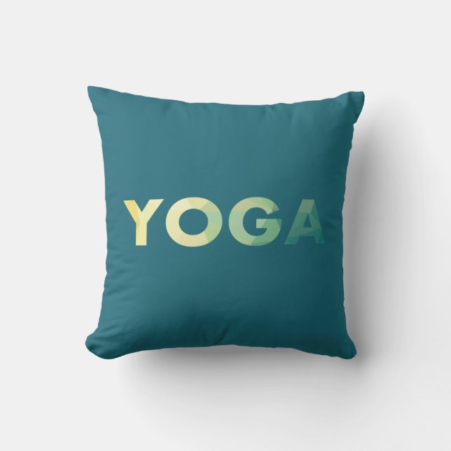 Yoga Mandala Kissen (Vorderseite)