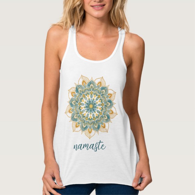 Yoga Mandala Namaste Tank Top (Vorderseite)