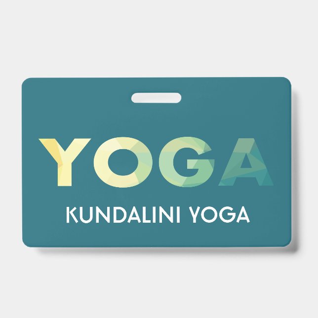 Yoga Mandala Personal Trainer Ausweis (Vorderseite)