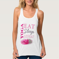 Yoga Manger Sleep Répéter Débardeur