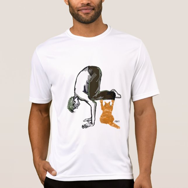 Yoga-Mann T-Shirt (Vorderseite)