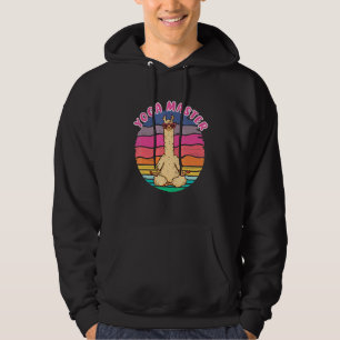 Yoga Master Llama Vintage Medizin Hoodie