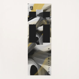 Yoga Mat Abstrakt Art Schwarz-weiß Gold Yogamatte