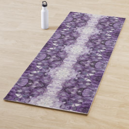 Yoga-Mat-Amethyst-Kristalle Yogamatte
