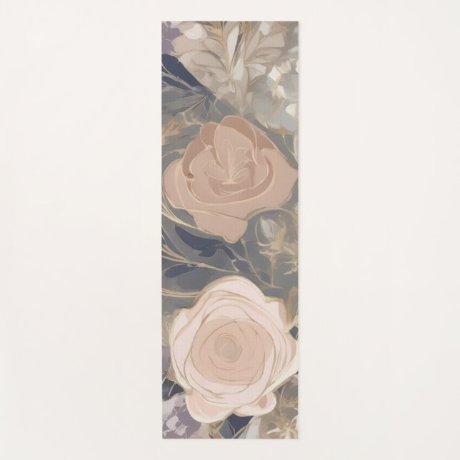 Yoga Mat (anpassbar) für beidseitige Botanische Pr Yogamatte (Vorderseite)