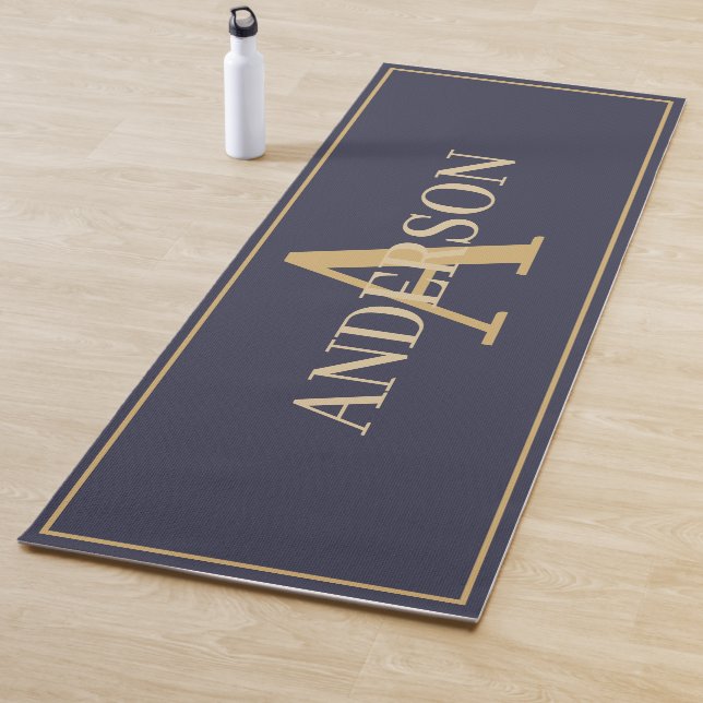 Yoga Mat - Anpassen des Monogrammnamens Lilac Yogamatte (Beispiel)