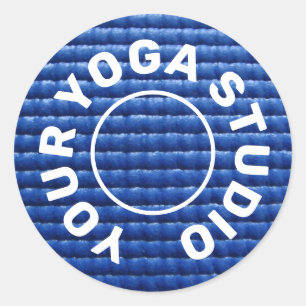 Yoga-Mat-Aufkleber Runder Aufkleber