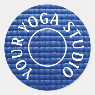 Yoga-Mat-Aufkleber Runder Aufkleber