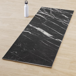 Yoga Mat aus schwarzem und weißem Marmor Yogamatte