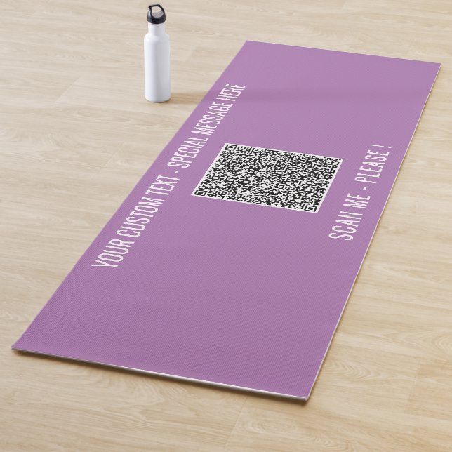 Yoga-Mat-Beispiel für Ihren QR-Code mit benutzerde Yogamatte (Beispiel)