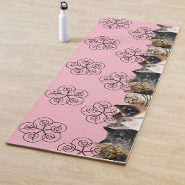 Yoga Mat Cat Crowd mit Wirbel Yogamatte