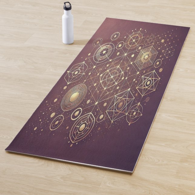 Yoga Mat: Deep Plum Gradient Design Yogamatte (Beispiel)