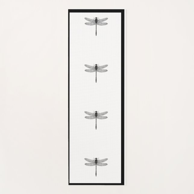 Yoga Mat DRAGONFLY CUSTOM MONOGRAM Yogamatte (Vorderseite)