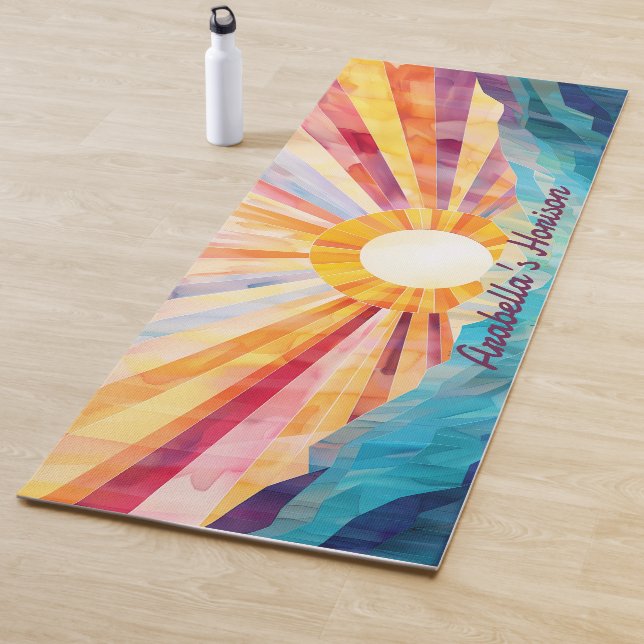 Yoga Mat für abstrakte Sonne und Meer Yogamatte (Beispiel)