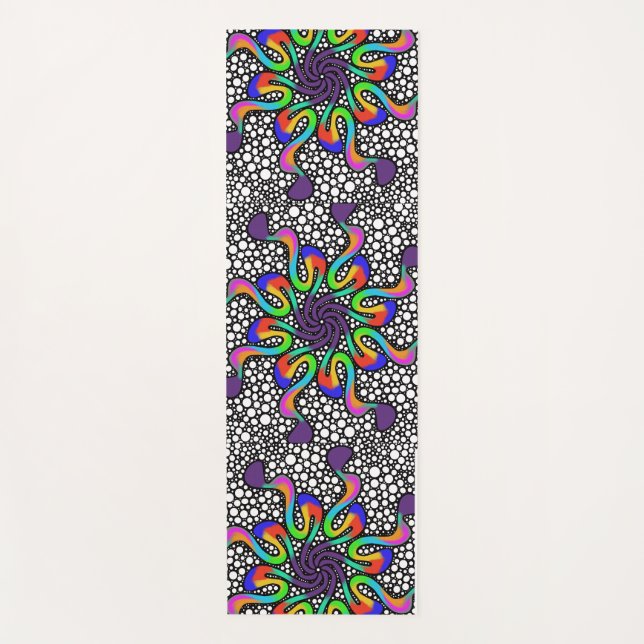Yoga mat mandala art training pad yogamatte (Vorderseite)