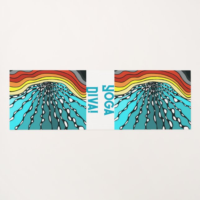 Yoga mat Meditation Pad spirituelle Praxis Yogamatte (Rückseite (Horizontal))
