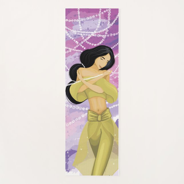 Yoga Mat mit Tänzerin aus dem Osten Yogamatte (Vorderseite)