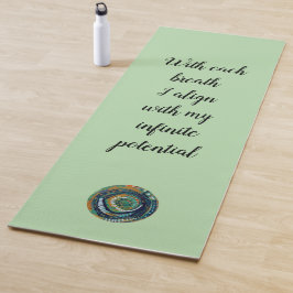 Yoga Mat with portal/mantra original art Yogamatte