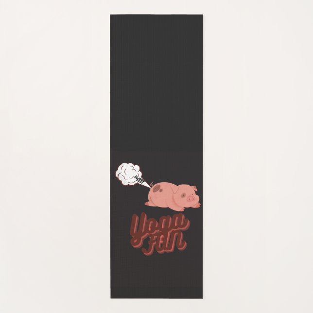 Yoga Mat - Yoga Pig Furz Yogamatte (Vorderseite)