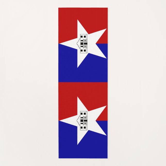 Yoga Mats mit der Flagge von San Antonio, USA Yogamatte (Vorderseite)