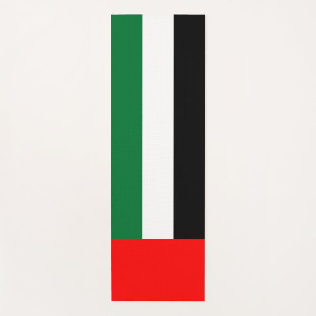 Yoga Mats mit Flagge der VAE Yogamatte (Vorderseite)