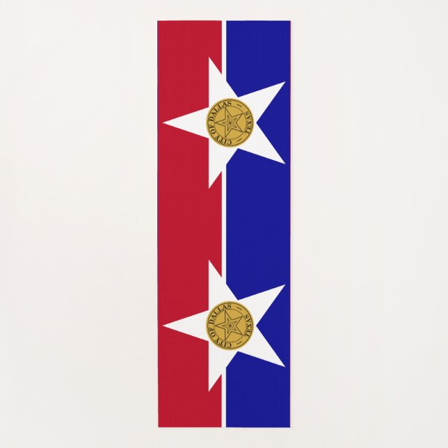 Yoga Mats mit Flagge von Dallas, USA Yogamatte (Vorderseite)