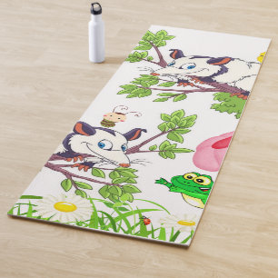 Yoga Mats Yoga Possum Frosch Floral Yogamatte