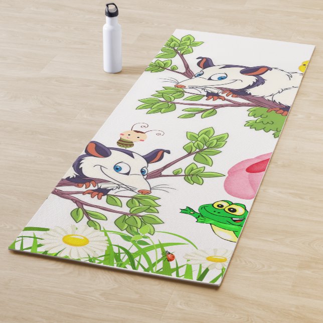Yoga Mats Yoga Possum Frosch Floral Yogamatte (Beispiel)