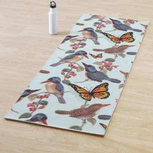 Yoga Mats Yoga Viktorianisch Birds Butterfly Yogamatte