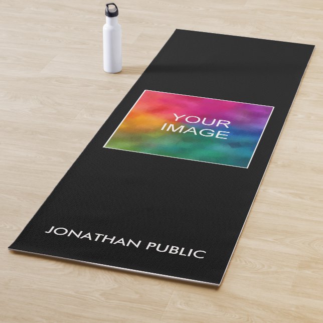 Yoga Matt Fitness Name Template Hinzufügen Bild Yogamatte (Beispiel)