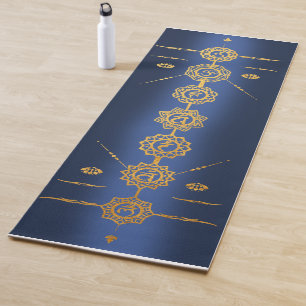 Yoga matte guide 7 Chakras goldenes Design