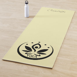 YOGA-Matte, Hübsch, blassgelb Yogamatte