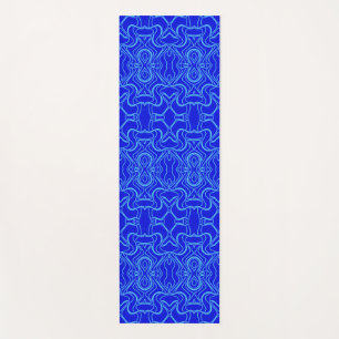 Yoga-Matte, Hübsche blaue Farbe klassisches Muster Yogamatte