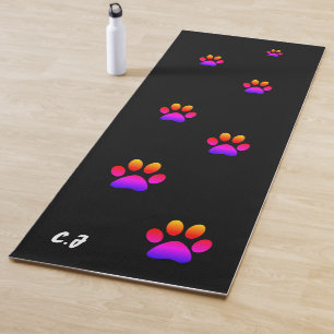 Yoga-Matte mit schwarzem Pfahl Yogamatte