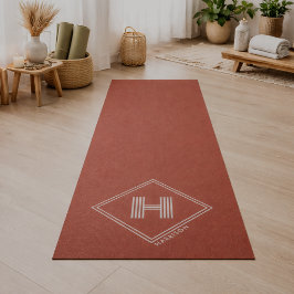 Yoga-Matte | Stylisches geometrisches Anfangsmonog Yogamatte