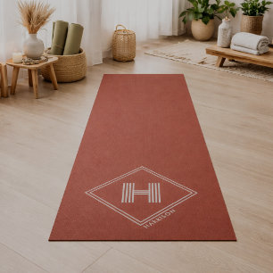 Yoga-Matte Stylisches geometrisches Anfangsmonog Yogamatte