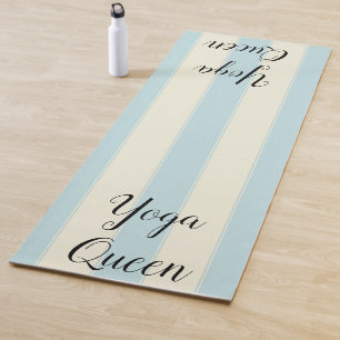 Yoga-Matten Yoga Queen Blau gestreift Yogamatte