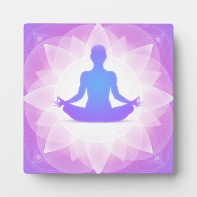 Yoga Mediation Fotoplatte (Vorderseite)