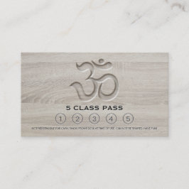 Yoga Mediation Instructor Class Pass Loyalty Card Treuekarte