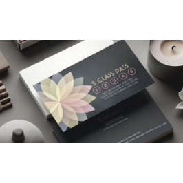Yoga Mediation Instructor Class Pass Loyalty Card Treuekarte