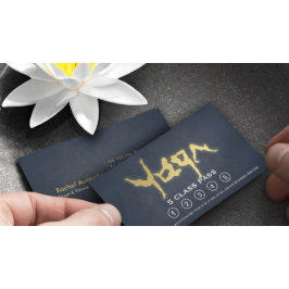 Yoga Mediation Instructor Class Pass Loyalty Card Treuekarte