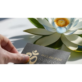 Yoga Mediation Instructor Class Pass Loyalty Card Treuekarte