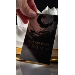 Yoga Mediation Instructor Class Pass Loyalty Card Treuekarte