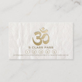 Yoga Mediation Instructor Class Pass Loyalty Card Treuekarte