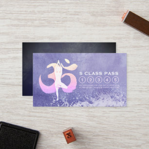 Yoga Mediation Pose Om Sign Class Pass Treuekarte