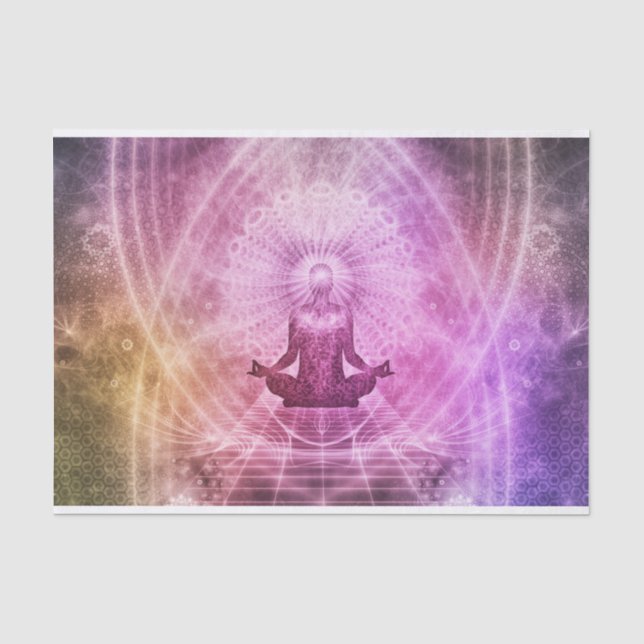 Yoga-Mediation Seidenpapier (Vorderseite)