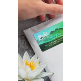 Yoga-Mediationslehrer des Naturlehrers Reiki Adressaufkleber