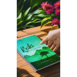 Yoga-Mediationslehrer des Naturlehrers Reiki Notizblock